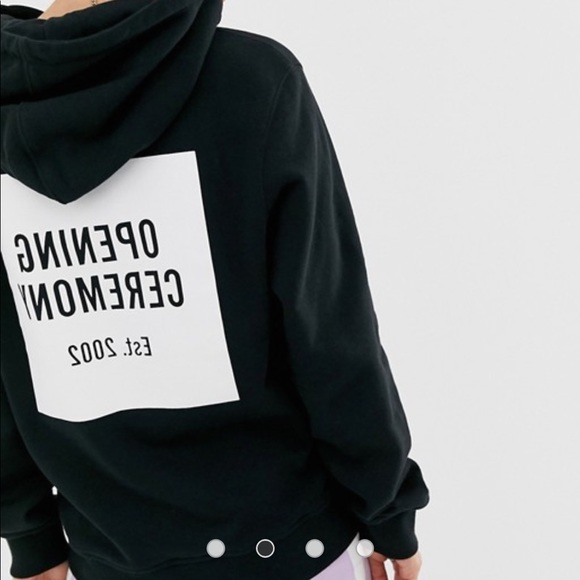 NWT Opening Ceremony box logo Hoodie - Picture 2 of 11